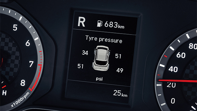 Sistema de monitoreo y presión de llantas (TPMS) en Hyundai Grand i10